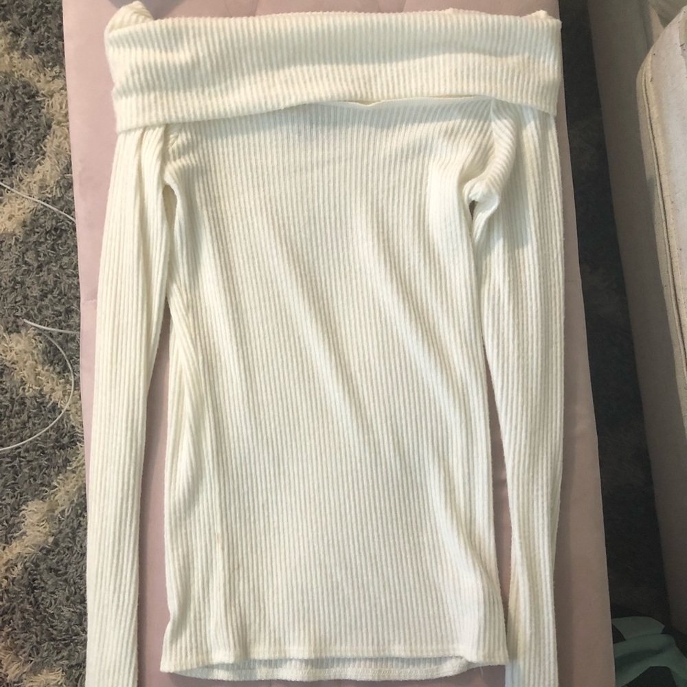 Off the shoulder sweater